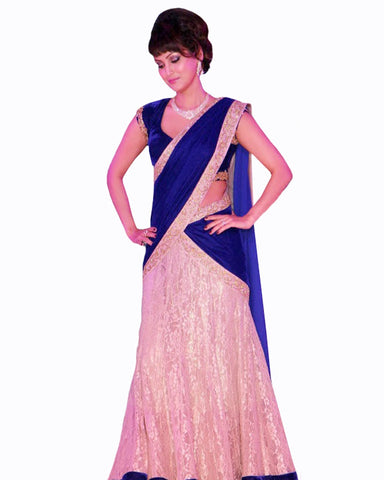 Designer Chiken Net Lehenga