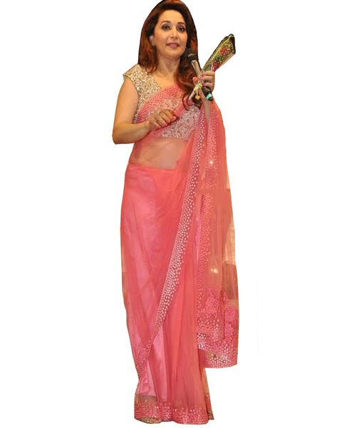 Madhuri Designer Pink Saree