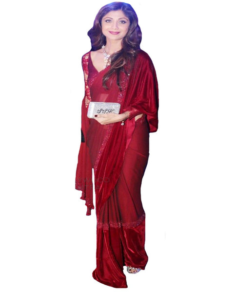 Shilpa Red Designer Saree