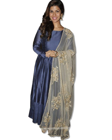NIMRAT KAUR EMBROIDERED ANARKALI SUIT