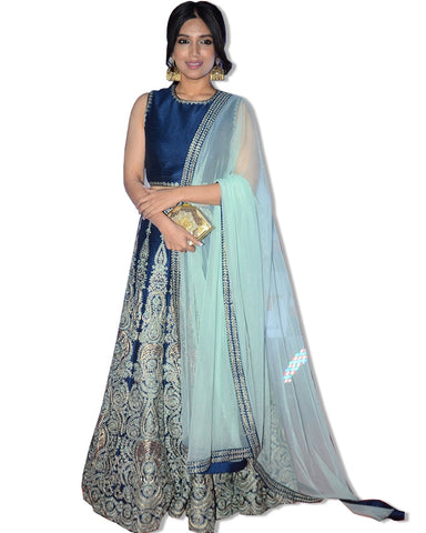 BHUMI PADNEKAR DUPION FLOOR LENGTH DRESS