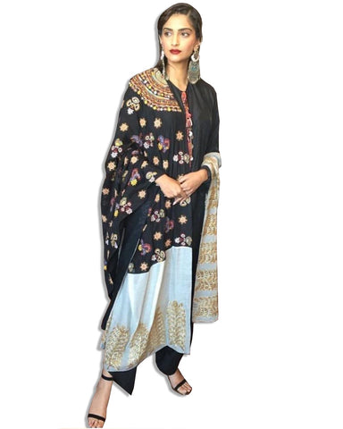 SONAM KAPOOR BLACK MULTI SUIT