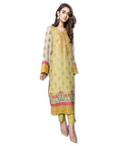 GEORGETTE EMBROIDERED LIGHT GREEN SUIT