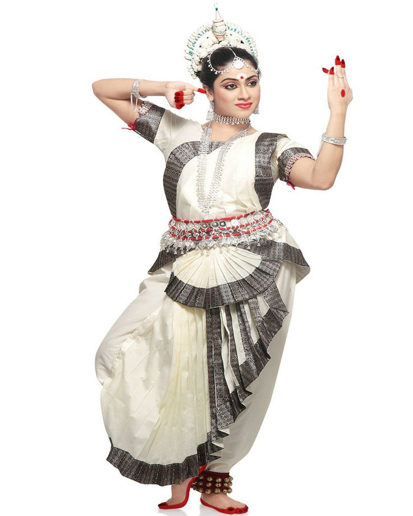 bharatnatyam dress design Bharatnatyam White Dance Costume