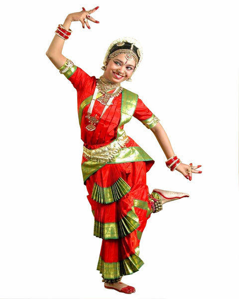 Bharatnatyam Red Dance Costume