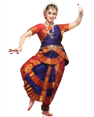 Bharatnatyam White Dance Dress