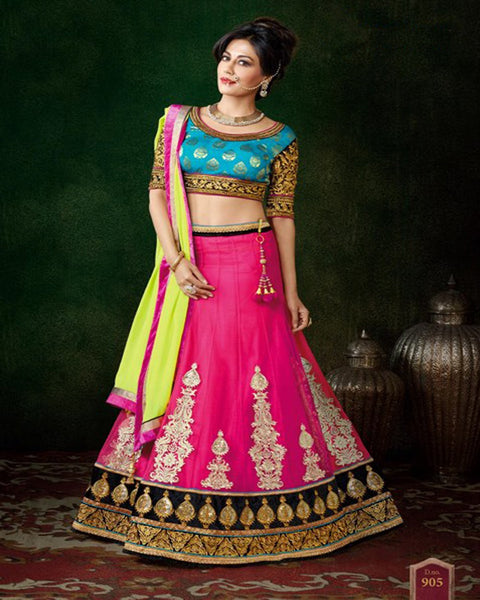 Pink Designer Lahenga