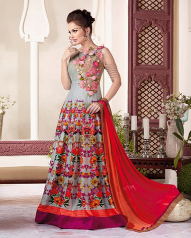 Grey Designer Long Suit