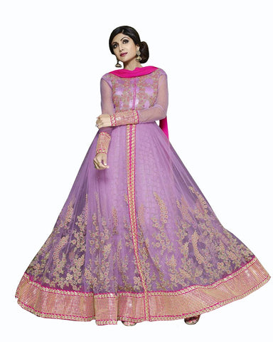Double Layer Anarkali Designer Suit
