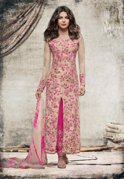 Priyanka Pink designer Long Suit