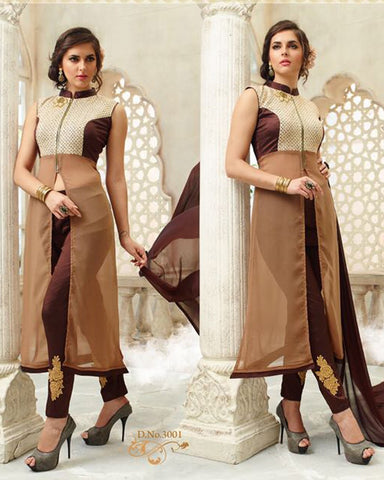 Nazakat Brown designer  Suit