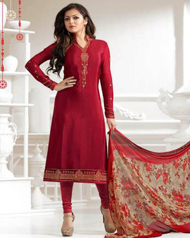 Red Designer Salwar Suit