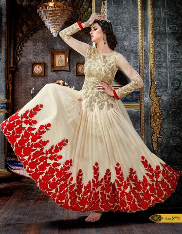Cream color Designer Dress