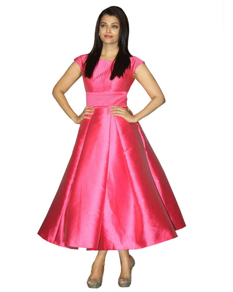 Bollywood Pink Frock Style Suit