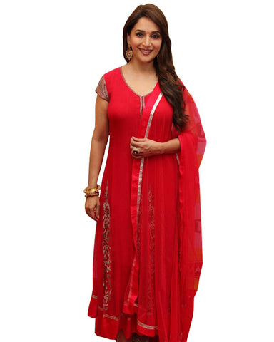 Bollywood Red Designer Anarkali Suit
