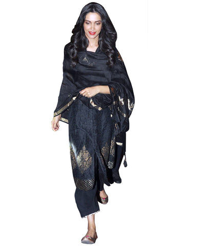 Black Bollywood Designer Palazzo Suit