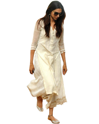 Bollywood Cream Designer Suit
