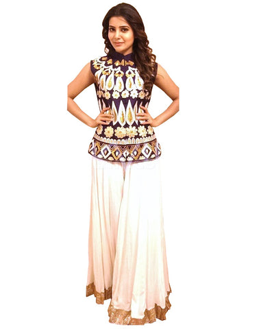 Black Designer Palazzo Suit