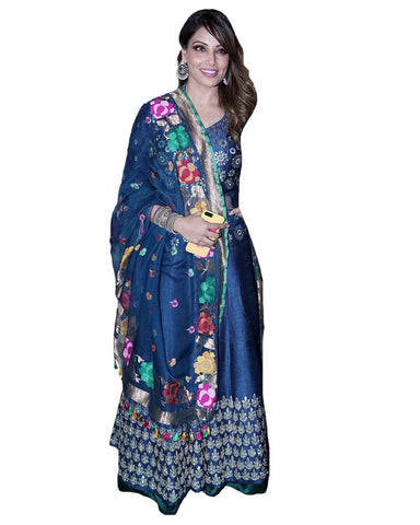Bollywood Silk Blue Designer Lahenga