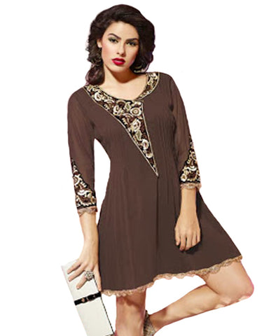 Stylish Look Chocolate Color Tunic