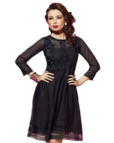 Stylish Look Black Color Tunic