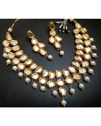 Uncut Imitation Kundan Necklace Set